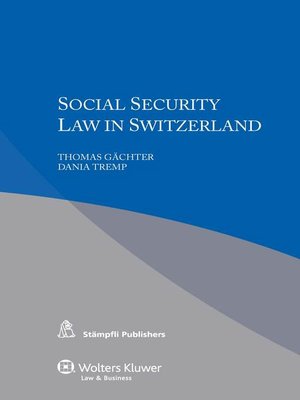 cover image of Social Security Law in Switzerland